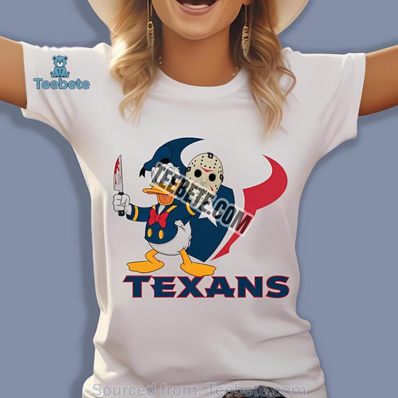 Houston Texans Donald Duck Fathor Dad Pride Shirt