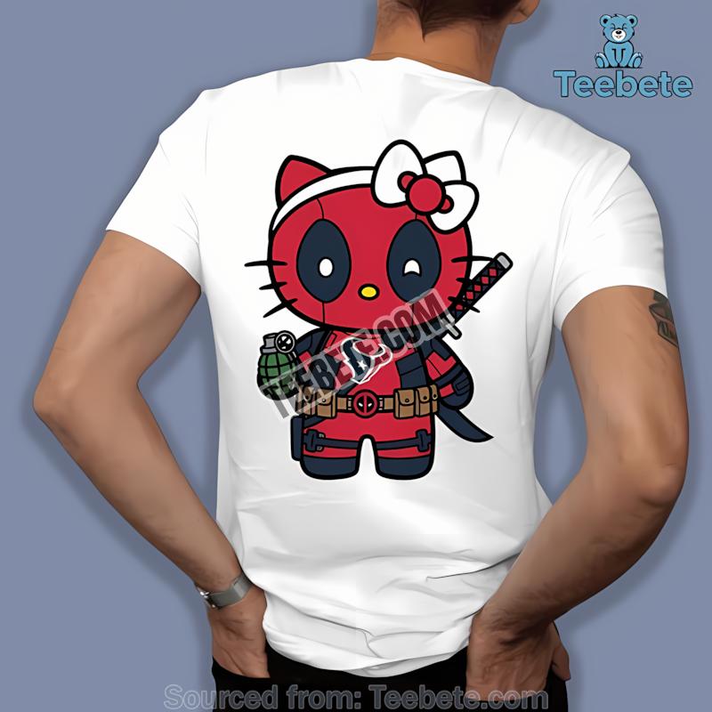 Houston Texans Hello Kitty Deadpool Crossover Shirt