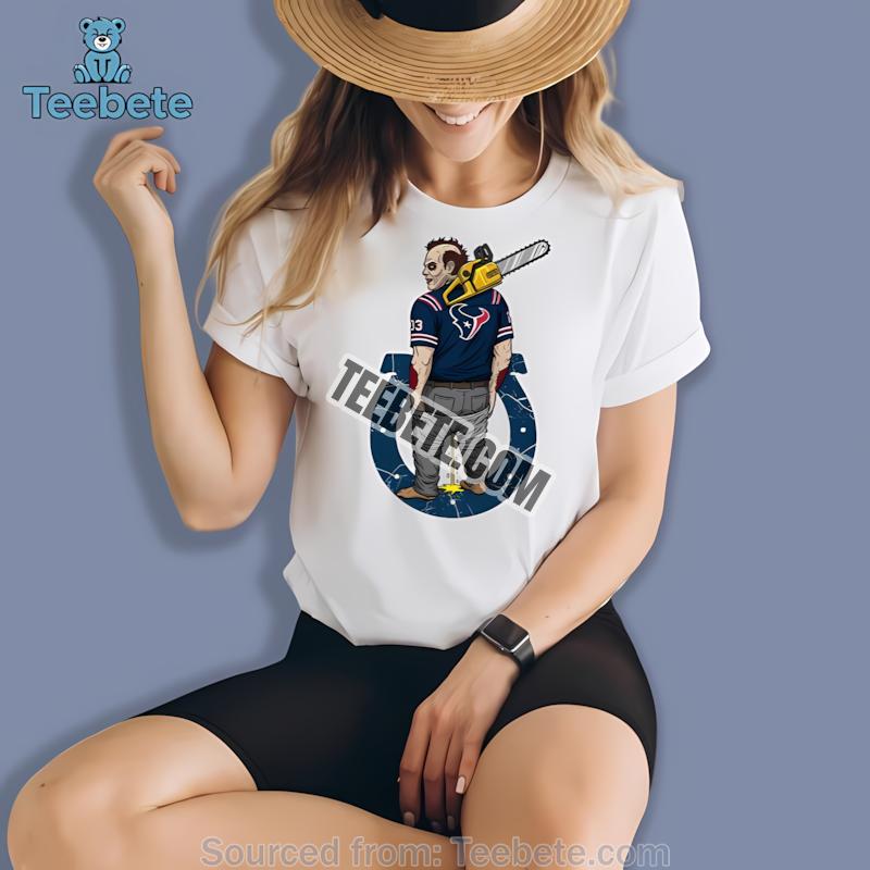 Houston Texans Leatherface Vs Colts Rivalry Shirt