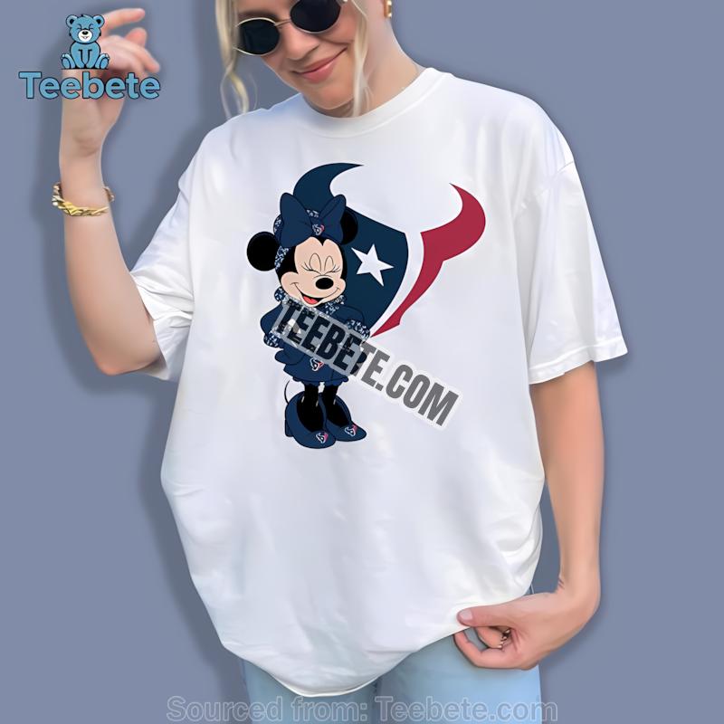 Houston Texans Minnie Mouse Football Fan Shirt