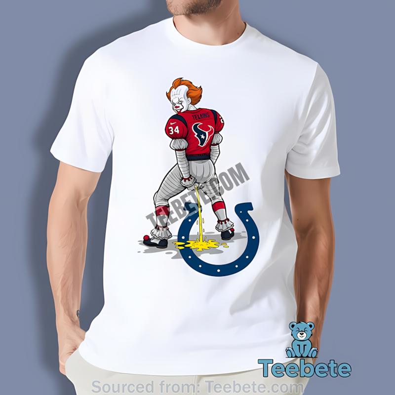 Houston Texans Pennywise Vs Colts Rivalry Halloween Shirt