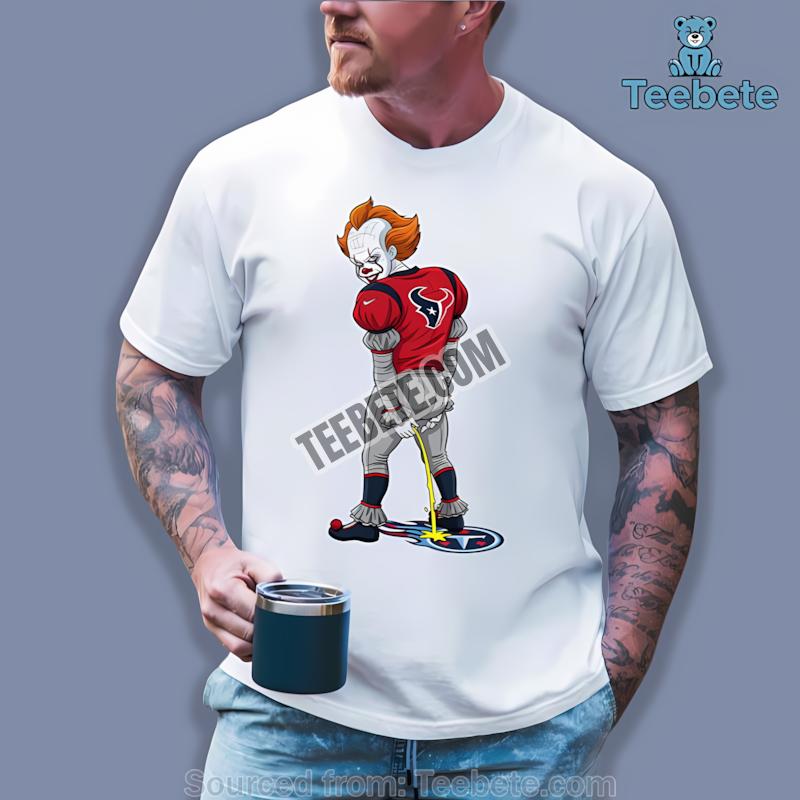 Houston Texans Pennywise Vs Titans Rivalry Halloween Shirt