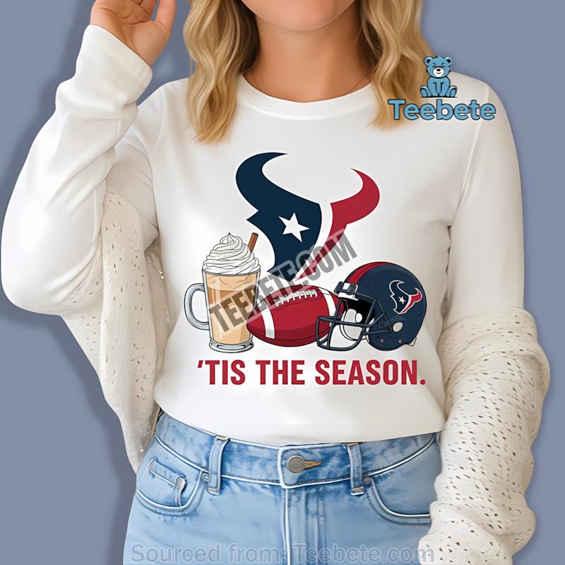 Houston Texans Pumpkin Spice Fall Football Long Sleeve Houston Texans Pumpkin Spice Fall Football Long Sleeve