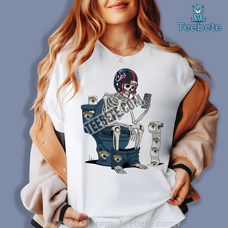 Houston Texans Skeleton Toilet Vs Jaguars Rivalry Shirt