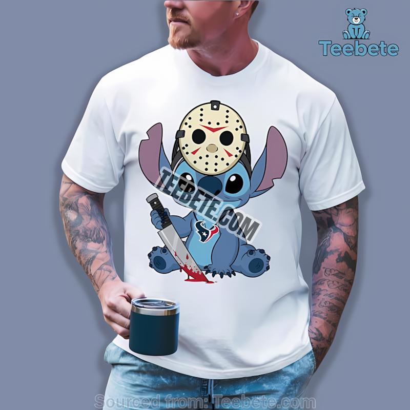 Houston Texans Stitch Jason Mask Halloween Shirt