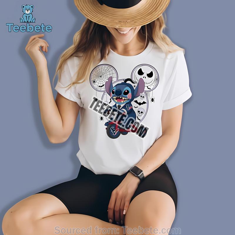 Houston Texans Stitch Saw Horror Halloween Shirt