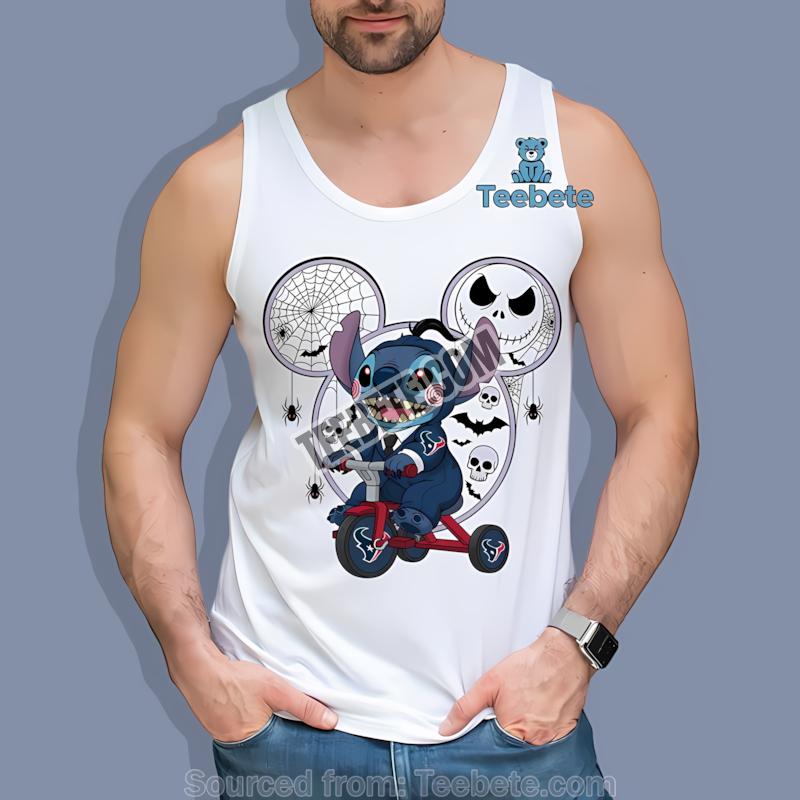 Houston Texans Stitch Saw Horror Halloween Tanktop Houston Texans Stitch Saw Horror Halloween Tanktop