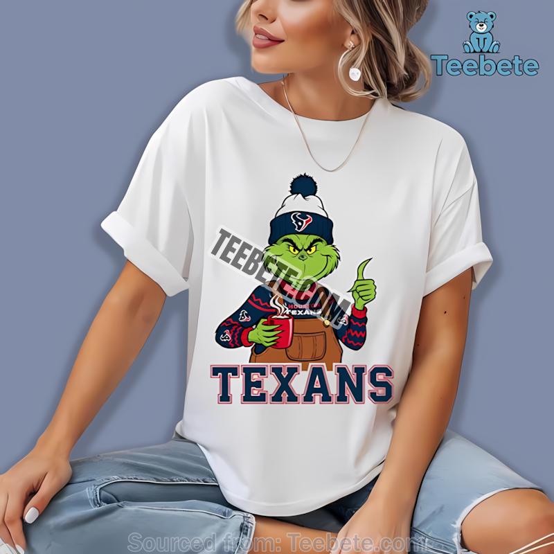 Houston Texans The Grinch Hot Cocoa Christmas Shirt