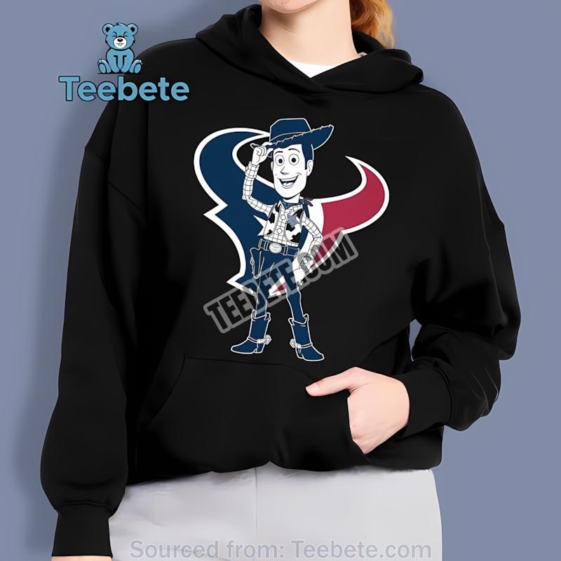 Houston Texans Woody Toy Story Character Hoodie Houston Texans Woody Toy Story Character Hoodie