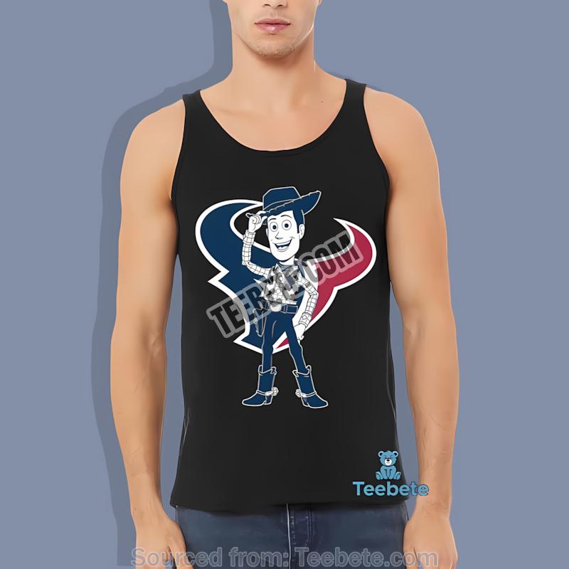 Houston Texans Woody Toy Story Character Tanktop Houston Texans Woody Toy Story Character Tanktop