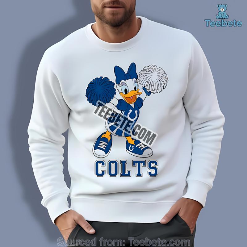 Indianapolis Colts Daisy Duck Cheerleader Long Sleeve Indianapolis Colts Daisy Duck Cheerleader Long Sleeve