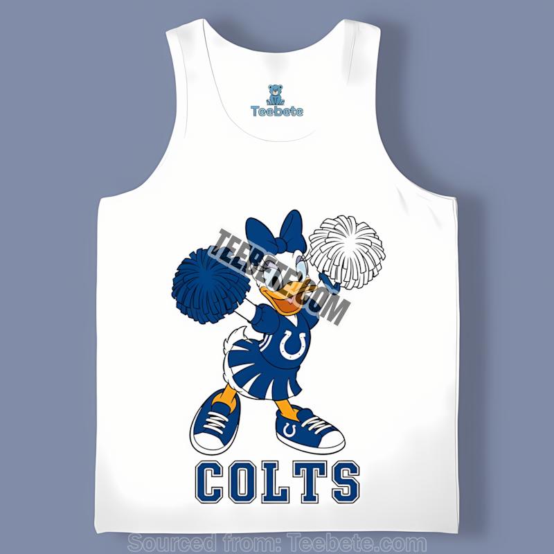 Indianapolis Colts Daisy Duck Cheerleader Tanktop Indianapolis Colts Daisy Duck Cheerleader Tanktop