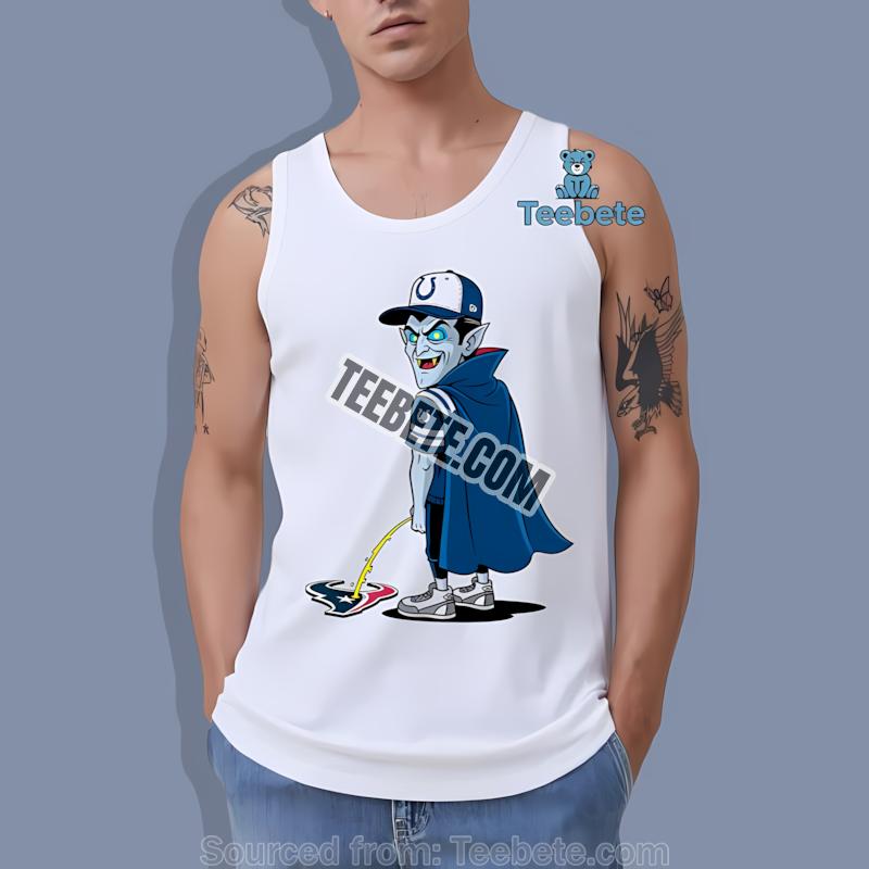 Indianapolis Colts Dracula Texans Rivalry Halloween Tanktop Indianapolis Colts Dracula Texans Rivalry Halloween Tanktop
