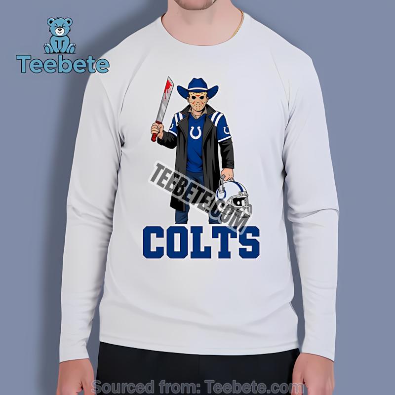 Indianapolis Colts Jason Voorhees Halloween Horror Long Sleeve Indianapolis Colts Jason Voorhees Halloween Horror Long Sleeve
