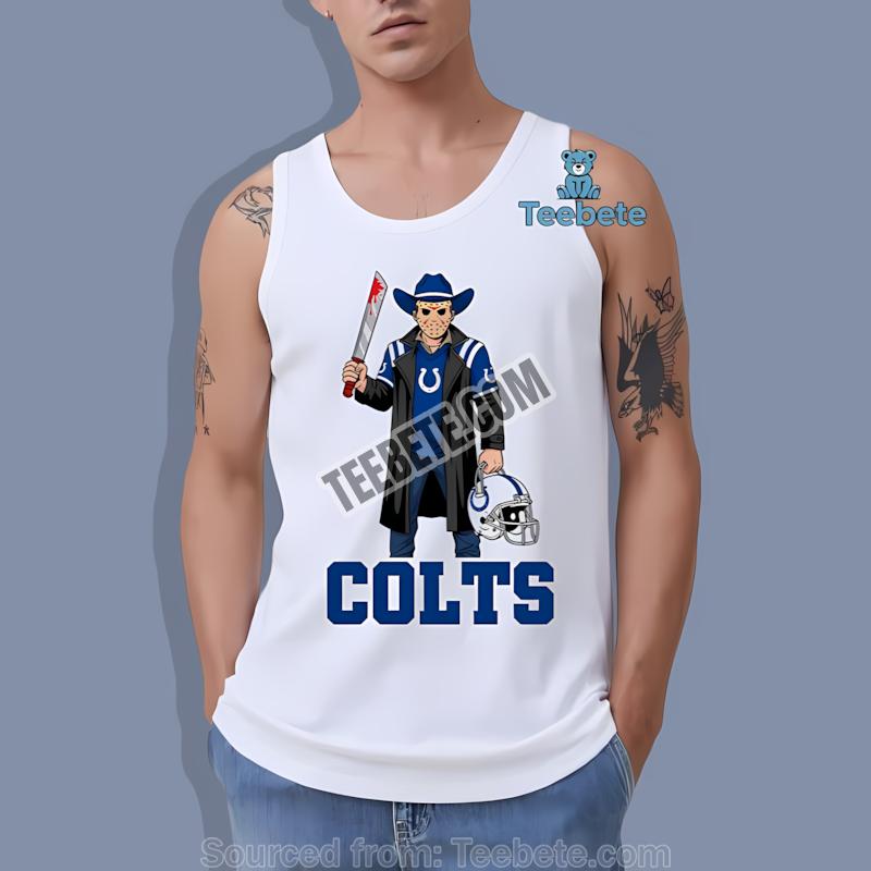 Indianapolis Colts Jason Voorhees Halloween Horror Tanktop Indianapolis Colts Jason Voorhees Halloween Horror Tanktop