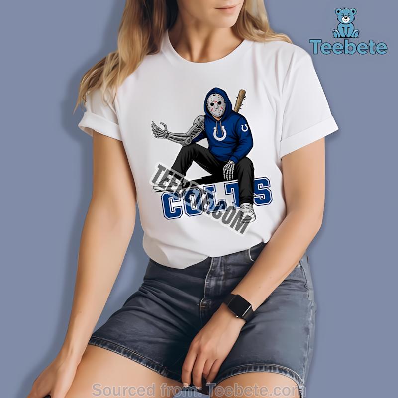 Indianapolis Colts Jason Voorhees Machete Football Horror Shirt Indianapolis Colts Jason Voorhees Machete Football Horror Shirt