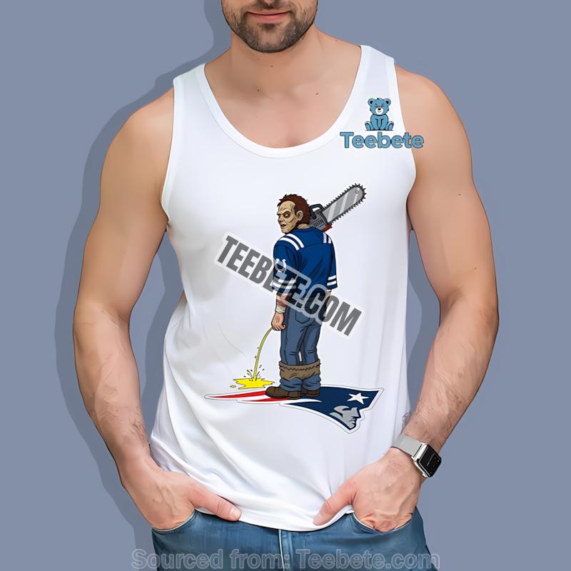 Indianapolis Colts Leatherface Patriots Rivalry Horror Tanktop Indianapolis Colts Leatherface Patriots Rivalry Horror Tanktop
