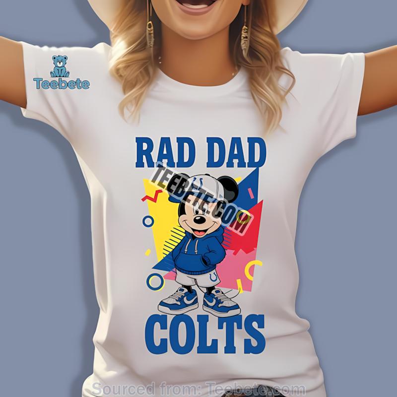 Indianapolis Colts Mickey Mouse Rad Dad Shirt