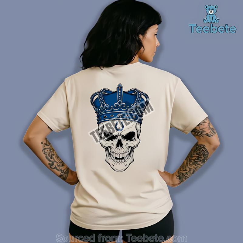 Indianapolis Colts Skull Crown Dark Grunge Shirt