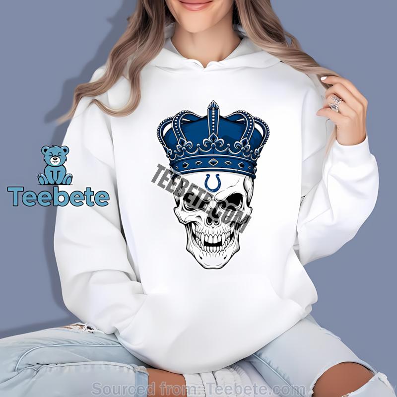Indianapolis Colts Skull Crown Dark Grunge Hoodie Indianapolis Colts Skull Crown Dark Grunge Hoodie