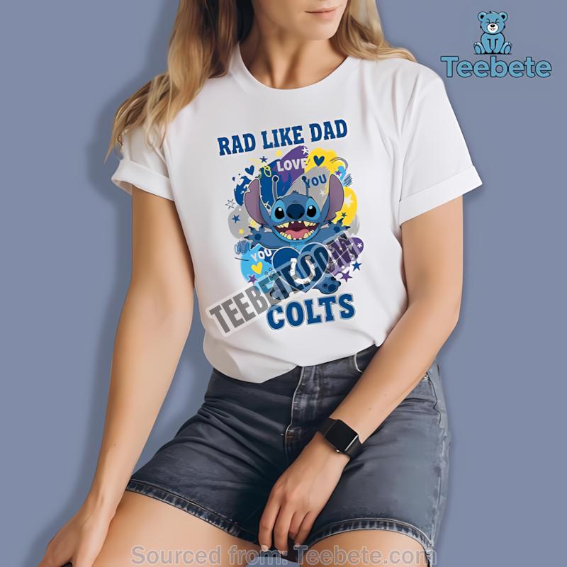 Indianapolis Colts Stitch Rad Like Dad Shirt