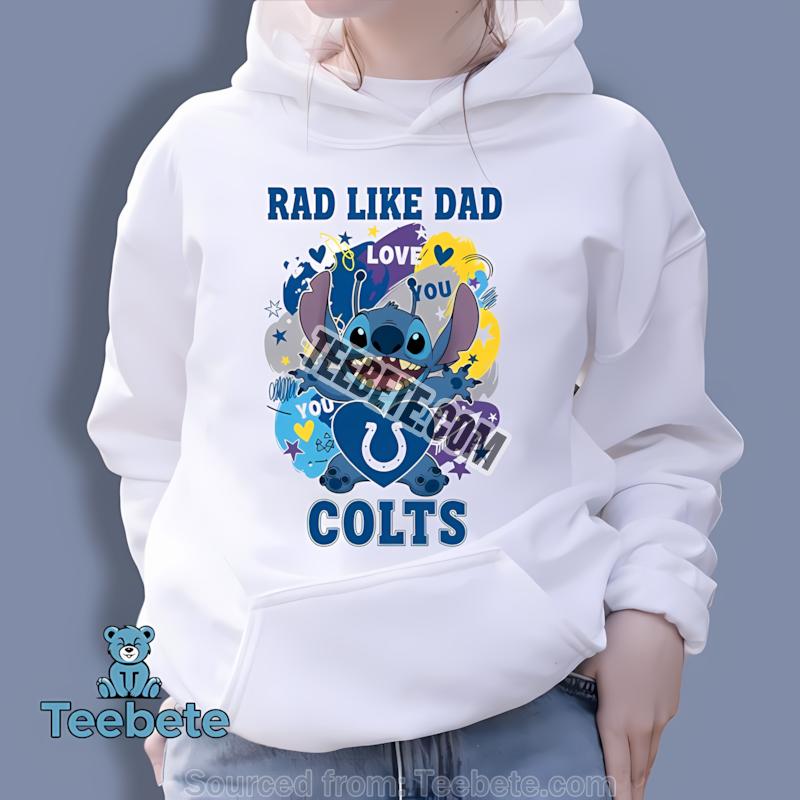 Indianapolis Colts Stitch Rad Like Dad Hoodie Indianapolis Colts Stitch Rad Like Dad Hoodie