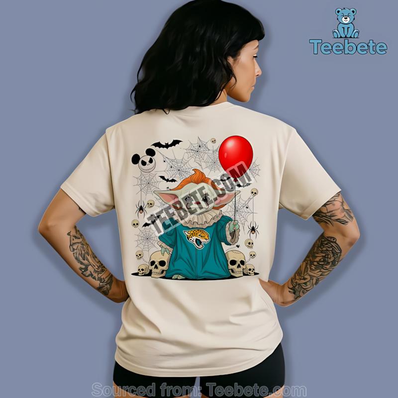 Jacksonville Jaguars Baby Yoda Pennywise Halloween Shirt