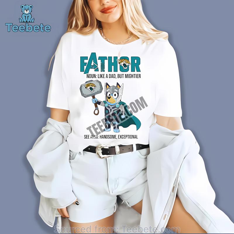Jacksonville Jaguars Bluey Fathor Shirt