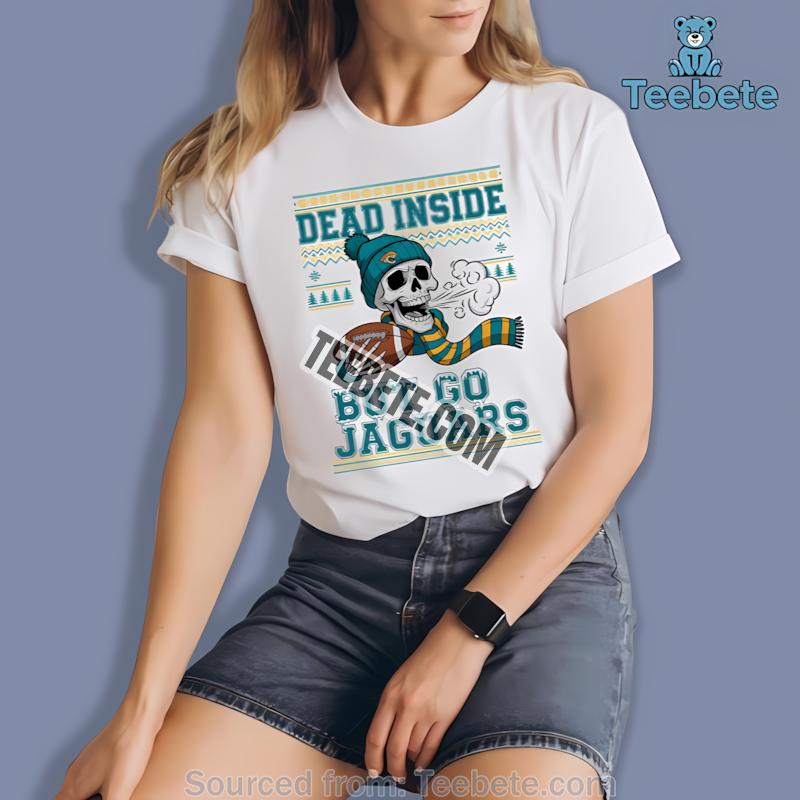 Jacksonville Jaguars Dead Inside But Go Jaguars Christmas Shirt