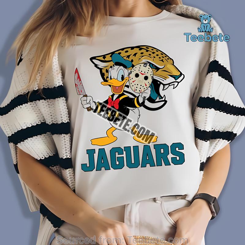 Jacksonville Jaguars Donald Duck Jason Mask Halloween Shirt