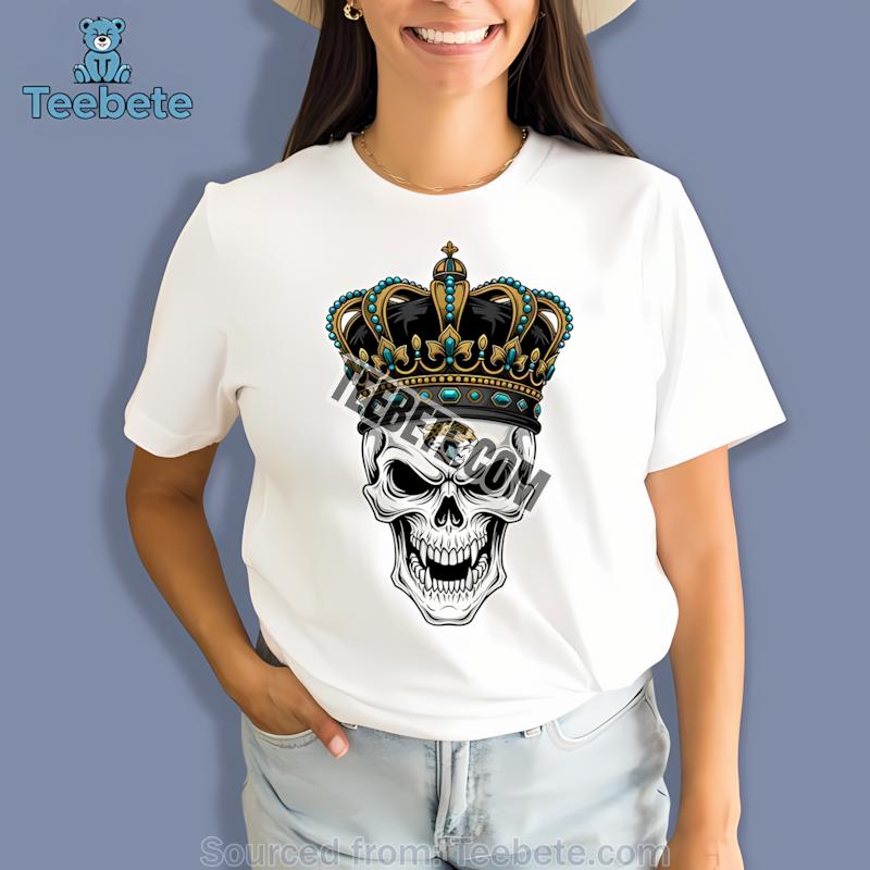 Jacksonville Jaguars Skull Crown Dark Grunge Shirt