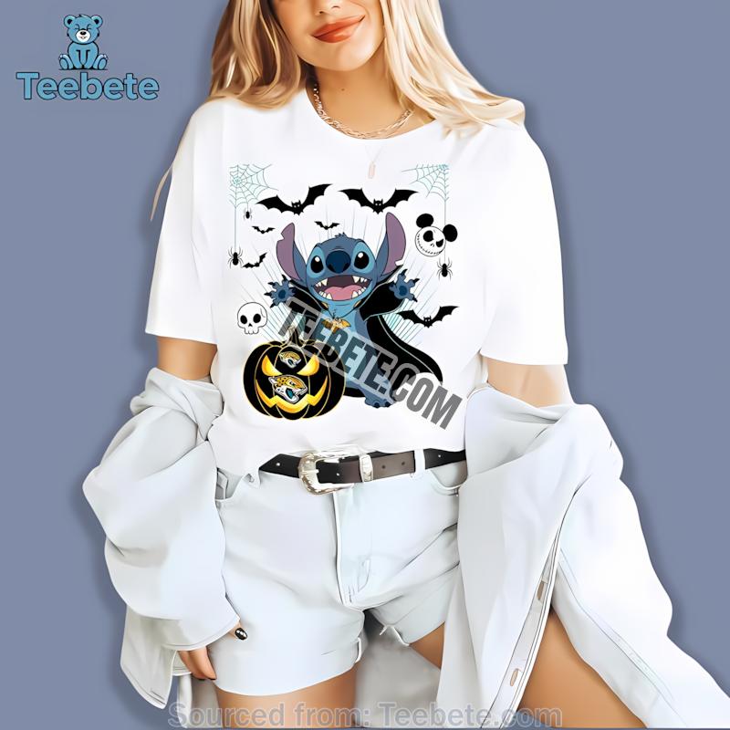 Jacksonville Jaguars Stitch Witch Halloween Shirt