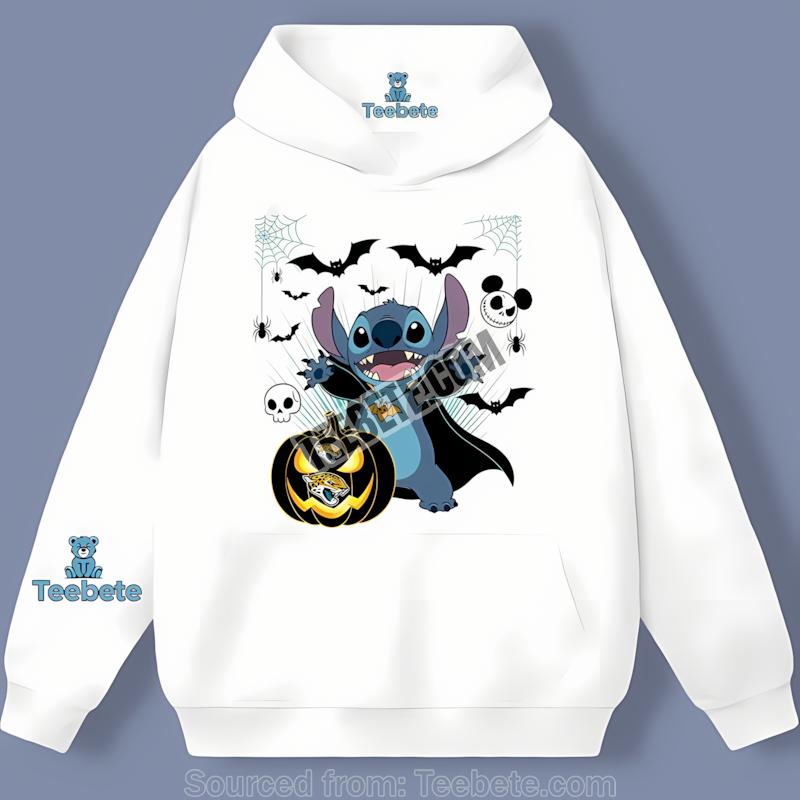 Jacksonville Jaguars Stitch Witch Halloween Hoodie Jacksonville Jaguars Stitch Witch Halloween Hoodie