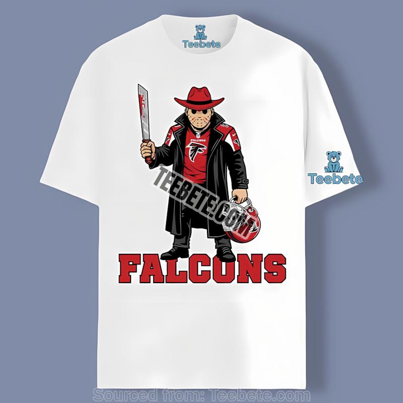 Jason Voorhees Halloween Atlanta Falcons Adult Tshirt