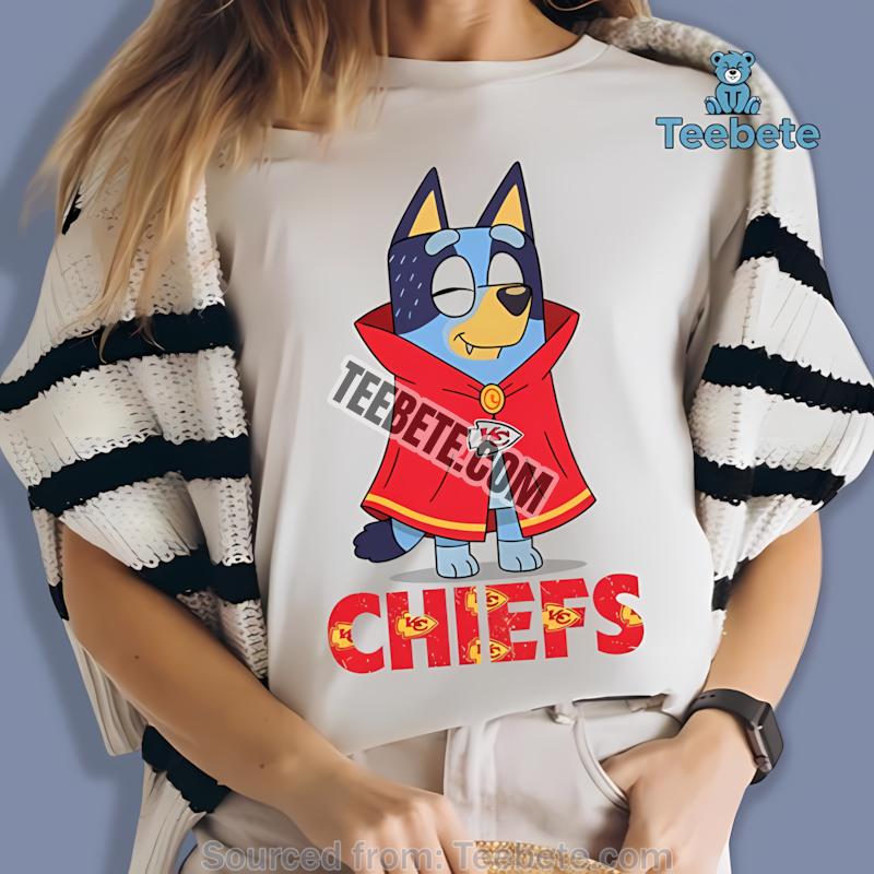 Kansas City Chiefs Bluey Vampire Halloween Printed Shirt