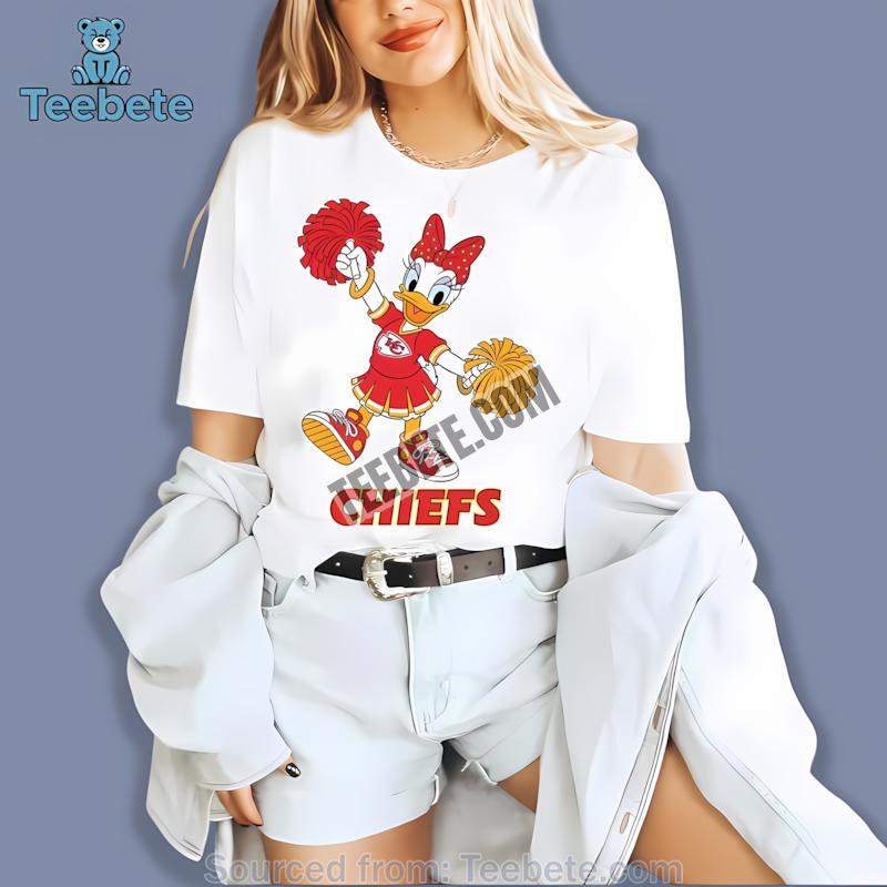 Kansas City Chiefs Daisy Duck Cheerleader Printed Graphic Shirt