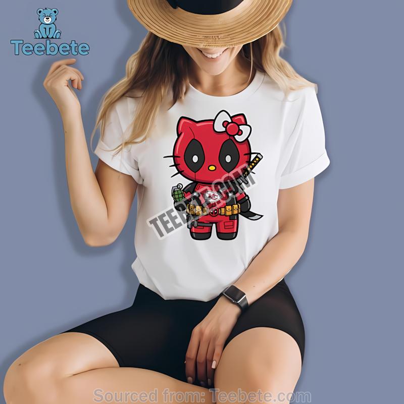 Kansas City Chiefs Hello Kitty Deadpool Mens Graphic Shirt