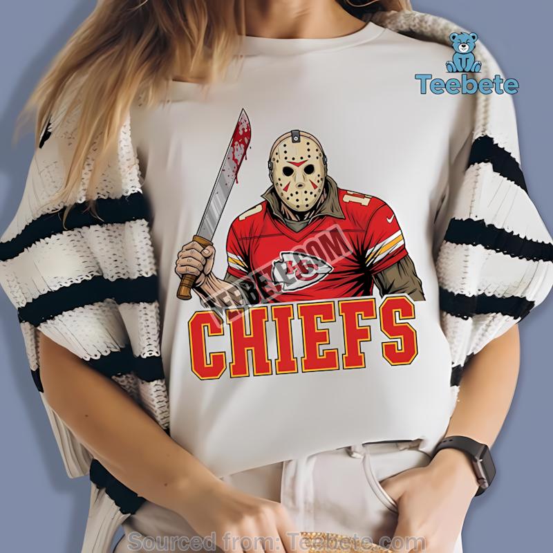 Kansas City Chiefs Jason Voorhees Machete Horror Football Color Shirt
