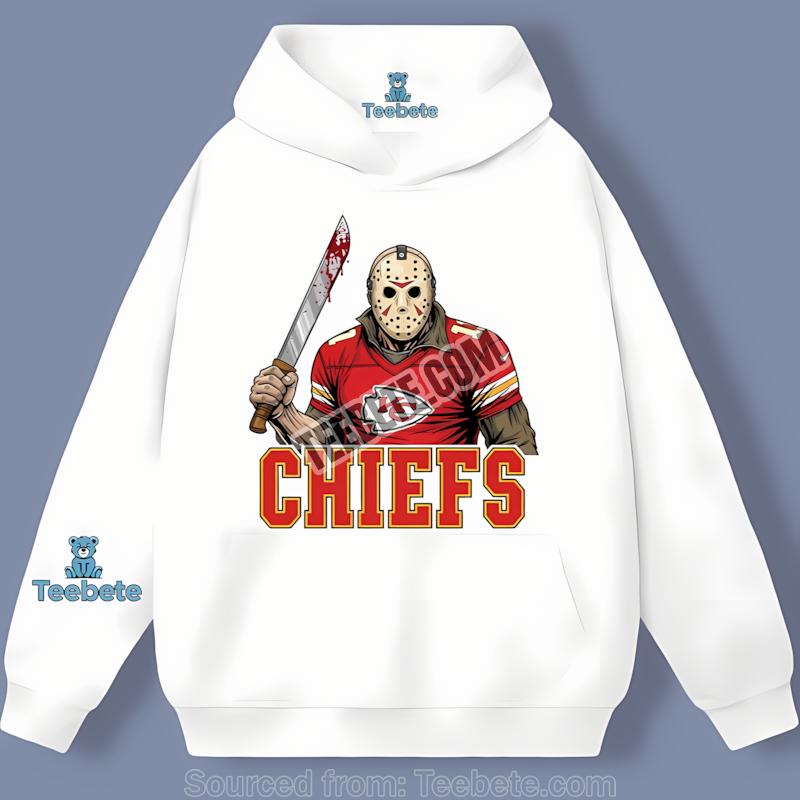 Kansas City Chiefs Jason Voorhees Machete Horror Football Color Hoodie Kansas City Chiefs Jason Voorhees Machete Horror Football Color Hoodie