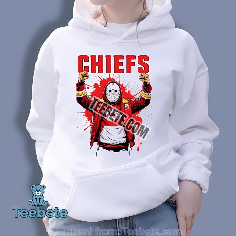 Kansas City Chiefs Jason Voorhees Victory Pose Halloween Graphic Hoodie Kansas City Chiefs Jason Voorhees Victory Pose Halloween Graphic Hoodie