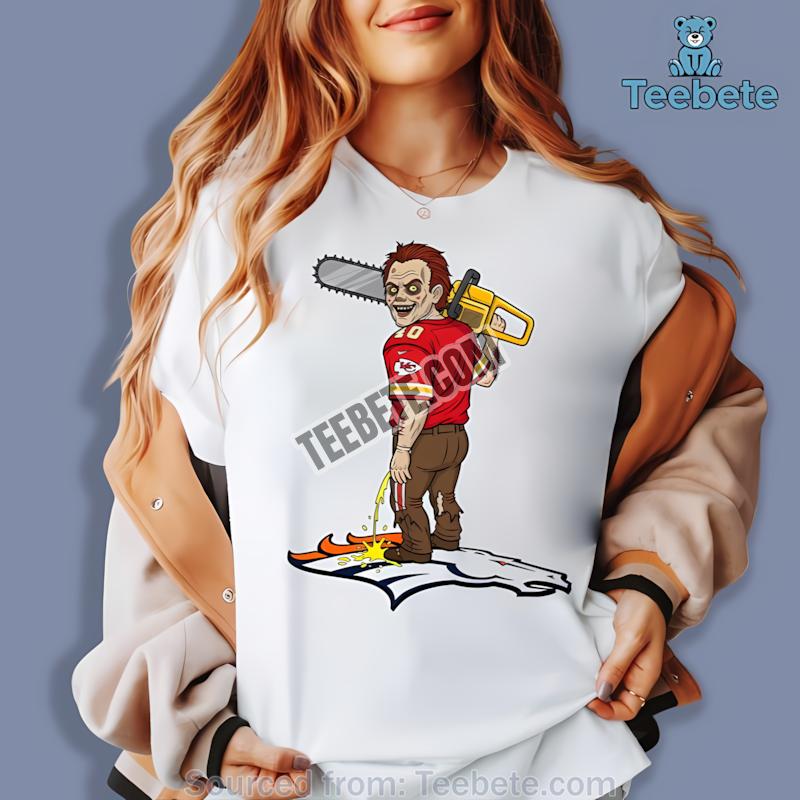Kansas City Chiefs Leatherface Vs Denver Broncos Rivalry Personalized Shirt
