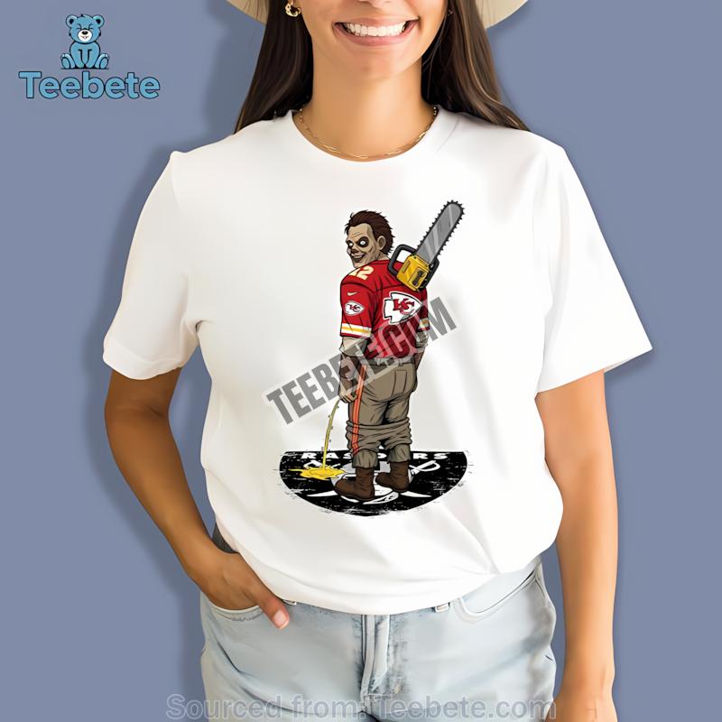 Kansas City Chiefs Leatherface Vs Raiders Rivalry Mens Graphic Shirt