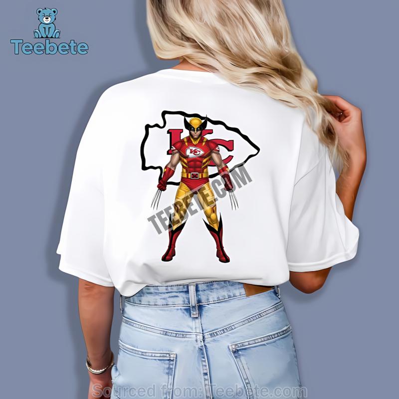 Kansas City Chiefs Marvel Wolverine Trendy Graphic Shirt