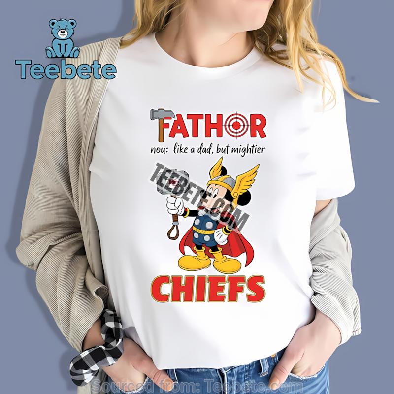 Kansas City Chiefs Mickey Mouse Fathor Trendy Gift Shirt