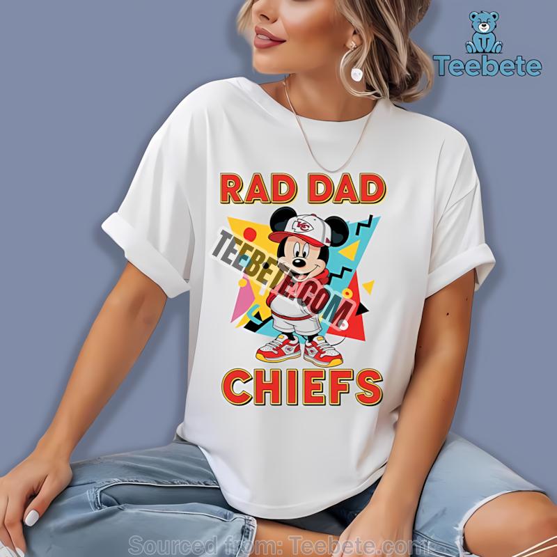 Kansas City Chiefs Mickey Mouse Rad Dad Sports Fan Shirt