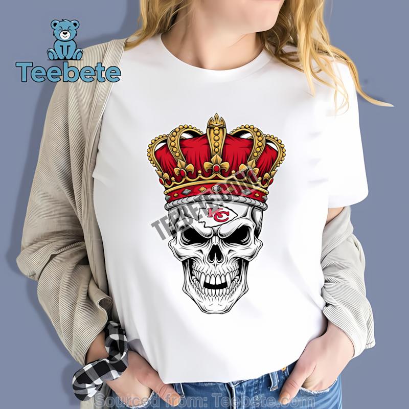 Kansas City Chiefs Skull Crown Dark Grunge Casual Graphic Shirt