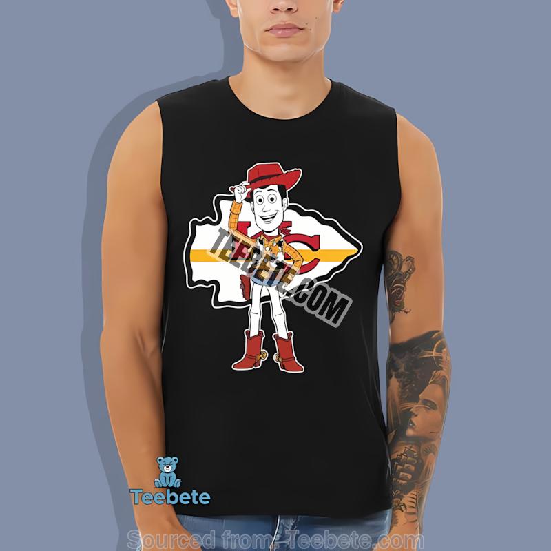 Kansas City Chiefs Woody Toy Story Cartoon Design Tanktop Kansas City Chiefs Woody Toy Story Cartoon Design Tanktop