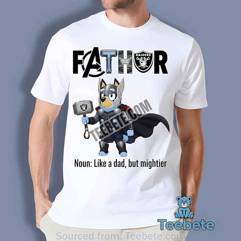 Las Vegas Raiders Bluey Vampire Halloween Graphic Shirt