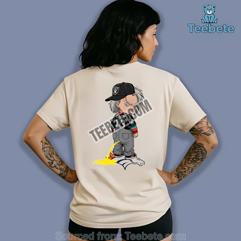 Las Vegas Raiders Chucky Denver Broncos Rivalry Graphic Shirt