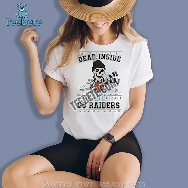 Las Vegas Raiders Dead Inside Christmas Raiders Fan Vintage Shirt